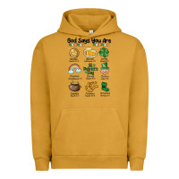 Pigment Peanut Butter god says you are st patrick's day Urban Hoodie - MaliasSmallBusiness