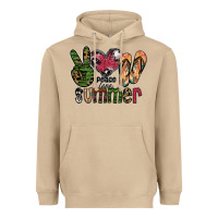 Mushroom peace love summer Heavyweight Hoodie - SublimationCraftShop