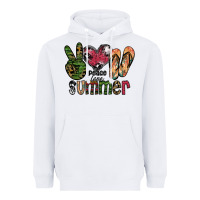 White peace love summer Heavyweight Hoodie - SublimationCraftShop