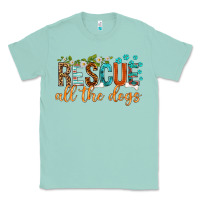 Seafoam rescue all the dogs Classic Tee - texasbilliewilder