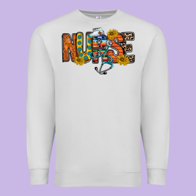 Nurse Western Premium Sweatshirt Designed By Racoondesign