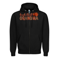 Black basketball grandma with leopard Zipper Hoodie - texasbilliewilder