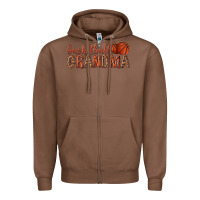 Chestnut basketball grandma with leopard Zipper Hoodie - texasbilliewilder