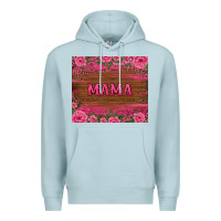 Blue Mist floral leopard mama tumbler Premium Hoodie - BarkalooDesign
