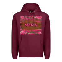 Burgundy floral leopard mama tumbler Premium Hoodie - BarkalooDesign