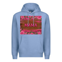 Colony Blue floral leopard mama tumbler Premium Hoodie - BarkalooDesign