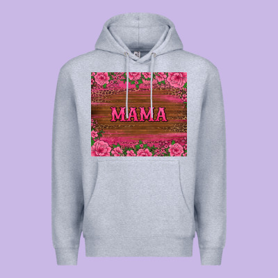 Floral Leopard Mama Tumbler Premium Hoodie Designed By Barkaloodesign