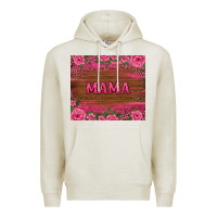 Oatmeal Heather floral leopard mama tumbler Premium Hoodie - BarkalooDesign