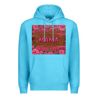 Ocean Blue floral leopard mama tumbler Premium Hoodie - BarkalooDesign