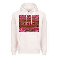 Pale Pink floral leopard mama tumbler Premium Hoodie - BarkalooDesign