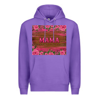 Purple floral leopard mama tumbler Premium Hoodie - BarkalooDesign