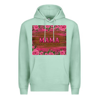 Seafoam floral leopard mama tumbler Premium Hoodie - BarkalooDesign