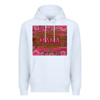 White floral leopard mama tumbler Premium Hoodie - BarkalooDesign