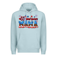 Blue Mist all american mama Premium Hoodie - AdoDesignShop