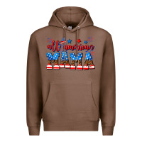 Chestnut all american mama Premium Hoodie - AdoDesignShop
