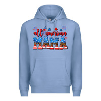 Colony Blue all american mama Premium Hoodie - AdoDesignShop