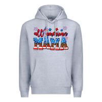 Heather Grey all american mama Premium Hoodie - AdoDesignShop