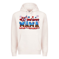 Pale Pink all american mama Premium Hoodie - AdoDesignShop