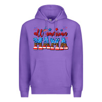 Purple all american mama Premium Hoodie - AdoDesignShop