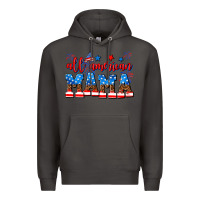 Smoke all american mama Premium Hoodie - AdoDesignShop