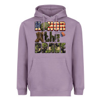 Lavender Honor the brave 4th of july Heavyweight Hoodie - CowGirlArtShop