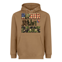 Toasted Coconut Honor the brave 4th of july Heavyweight Hoodie - CowGirlArtShop