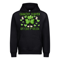 Black coolest clover to pinch Urban Hoodie - MaliasSmallBusiness