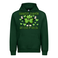 Forest Green coolest clover to pinch Urban Hoodie - MaliasSmallBusiness