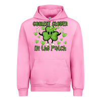 Fuchsia Pink coolest clover to pinch Urban Hoodie - MaliasSmallBusiness