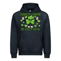 Navy coolest clover to pinch Urban Hoodie - MaliasSmallBusiness