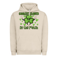 Pigment French Oak coolest clover to pinch Urban Hoodie - MaliasSmallBusiness