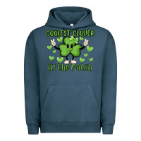 Pigment Midnight Navy coolest clover to pinch Urban Hoodie - MaliasSmallBusiness