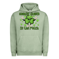 Pigment Oil Green coolest clover to pinch Urban Hoodie - MaliasSmallBusiness
