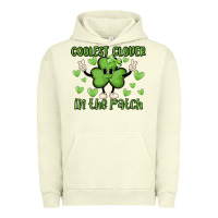 Pigment Pistachio coolest clover to pinch Urban Hoodie - MaliasSmallBusiness