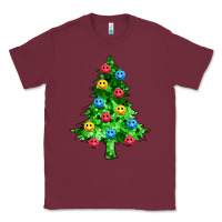 Burgundy sequin's christmas tree Classic Tee - Zillion Design Studio