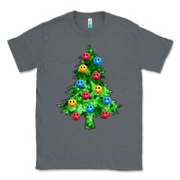 Charcoal Heather sequin's christmas tree Classic Tee - Zillion Design Studio