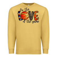 Antique Gold for the love of the game basketball Premium Sweatshirt - CowhideDigitalArt