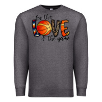 Charcoal Heather for the love of the game basketball Premium Sweatshirt - CowhideDigitalArt