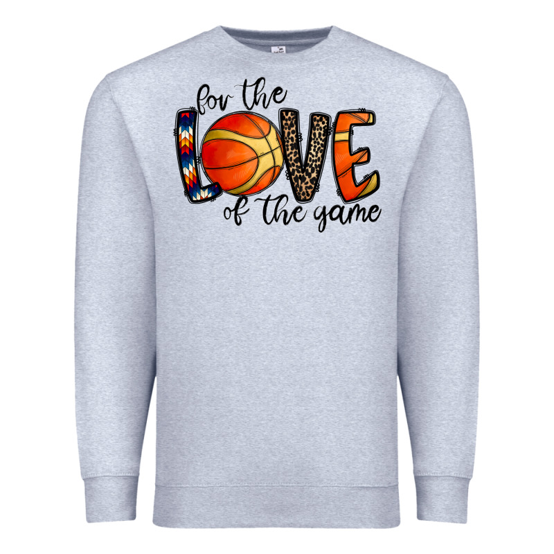 For The Love Of The Game Basketball Premium Sweatshirt by CowhideDigitalArt | Teevron