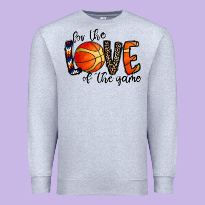 For The Love Of The Game Basketball Premium Sweatshirt Designed By Cowhidedigitalart