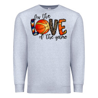 Heather Grey for the love of the game basketball Premium Sweatshirt - CowhideDigitalArt