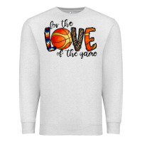 Oatmeal Heather for the love of the game basketball Premium Sweatshirt - CowhideDigitalArt