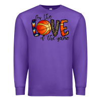 Purple for the love of the game basketball Premium Sweatshirt - CowhideDigitalArt
