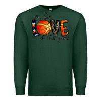 Sports Green for the love of the game basketball Premium Sweatshirt - CowhideDigitalArt