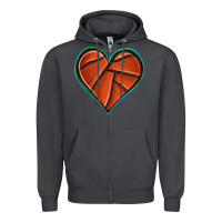 Smoke basketball heart Zipper Hoodie - texasbilliewilder