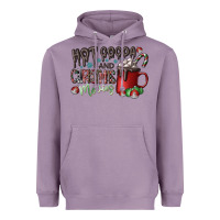 Lavender hot cocoa and christmas movies Heavyweight Hoodie - CowhideDigitalArt