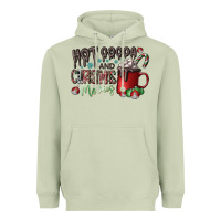 Matcha hot cocoa and christmas movies Heavyweight Hoodie - CowhideDigitalArt