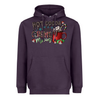 Plum hot cocoa and christmas movies Heavyweight Hoodie - CowhideDigitalArt