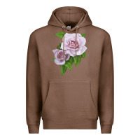 Chestnut Silver Lining Rose Premium Hoodie - LillyAllenDesigns