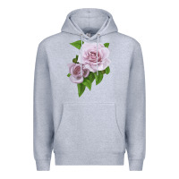 Heather Grey Silver Lining Rose Premium Hoodie - LillyAllenDesigns